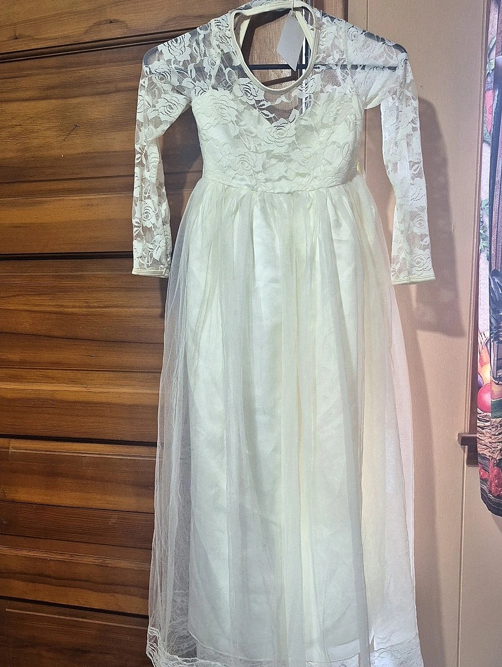 Just Couture Floral Lace Maxi Dress NWT in off White